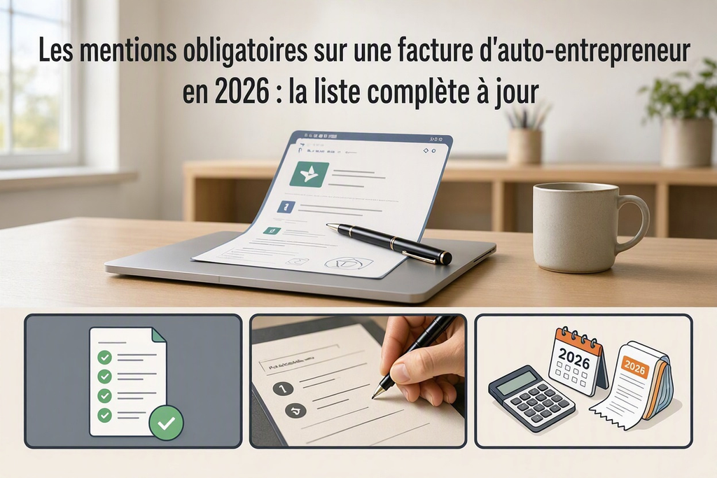 Les mentions obligatoires sur une facture d'auto-entrepreneur en 2026 : la liste complète à jour