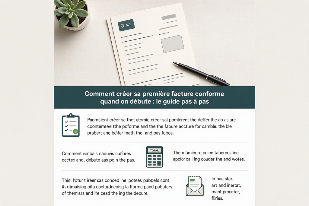 Comment créer sa première facture conforme quand on débute : le guide pas à pas