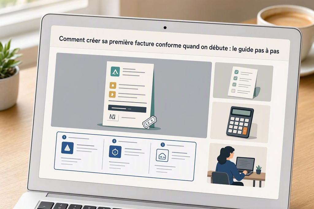 Comment créer sa première facture conforme quand on débute : le guide pas à pas