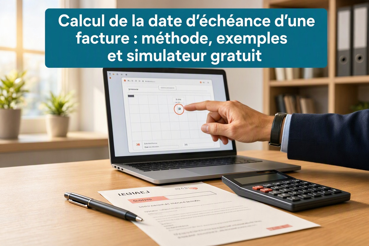Calcul de la date d'échéance d'une facture : méthode, exemples et simulateur gratuit