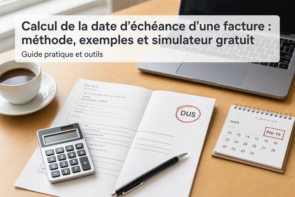 Calcul de la date d'échéance d'une facture : méthode, exemples et simulateur gratuit