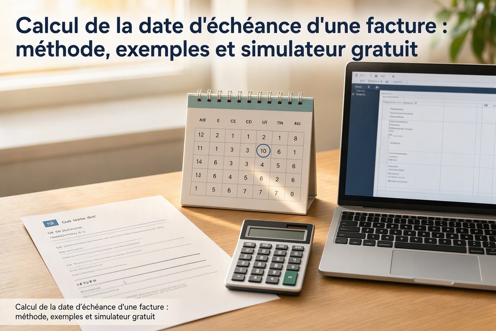 Calcul de la date d'échéance d'une facture : méthode, exemples et simulateur gratuit