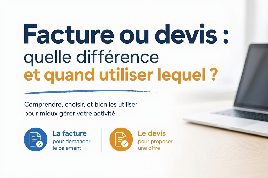 Facture ou devis : quelle différence et quand utiliser lequel ?