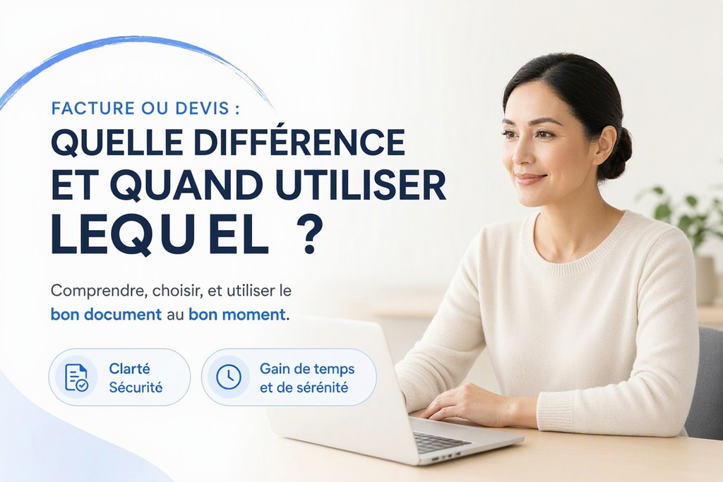 Facture ou devis : quelle différence et quand utiliser lequel ?