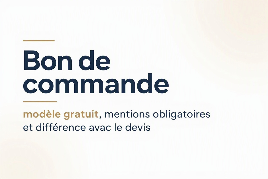 Bon de commande : modèle gratuit, mentions obligatoires et différence avec le devis