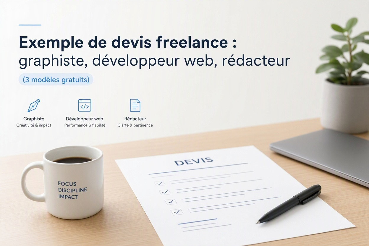 Exemple de devis freelance : graphiste, développeur web, rédacteur (3 modèles gratuits)