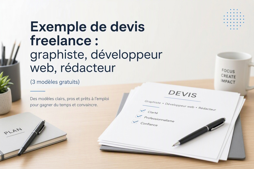 Exemple de devis freelance : graphiste, développeur web, rédacteur (3 modèles gratuits)