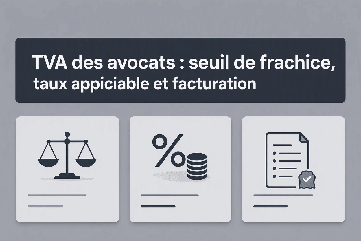 TVA des avocats : seuil de franchise, taux applicable et facturation