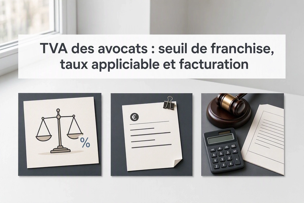 TVA des avocats : seuil de franchise, taux applicable et facturation