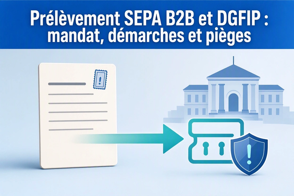 Prélèvement SEPA B2B et DGFIP : mandat, démarches et pièges