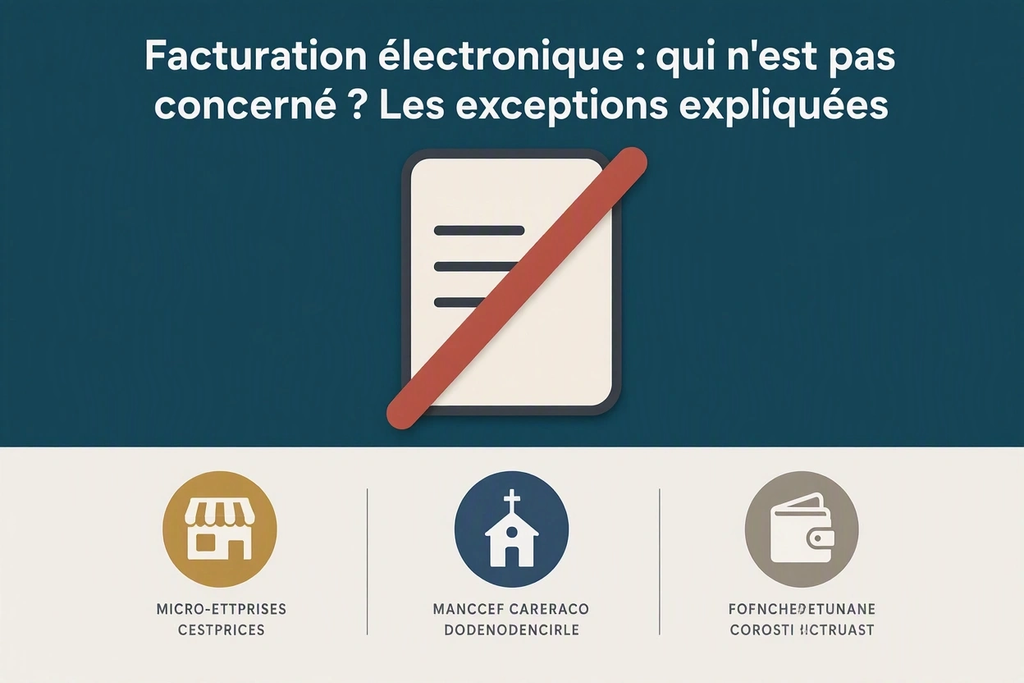 Facturation électronique : qui n'est pas concerné ? Les exceptions expliquées