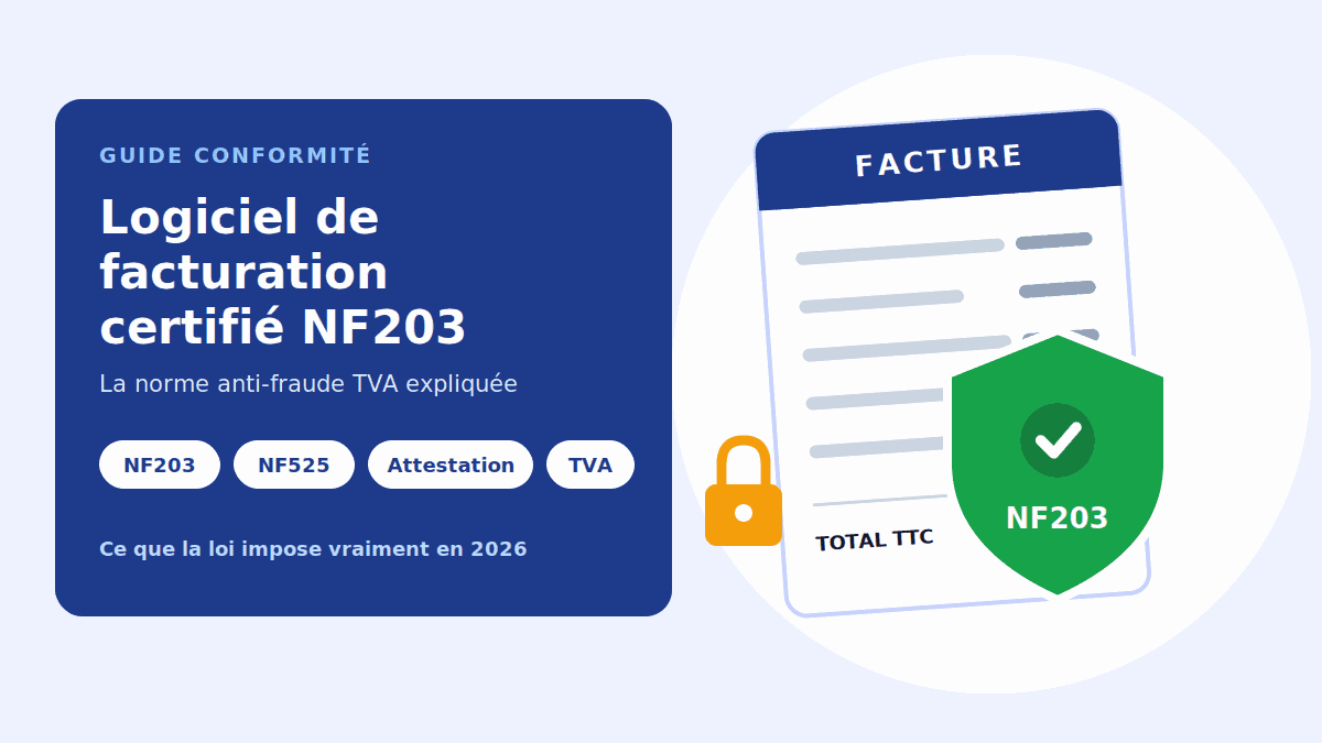 Logiciel de facturation certifié NF203 : la norme anti-fraude TVA expliquée